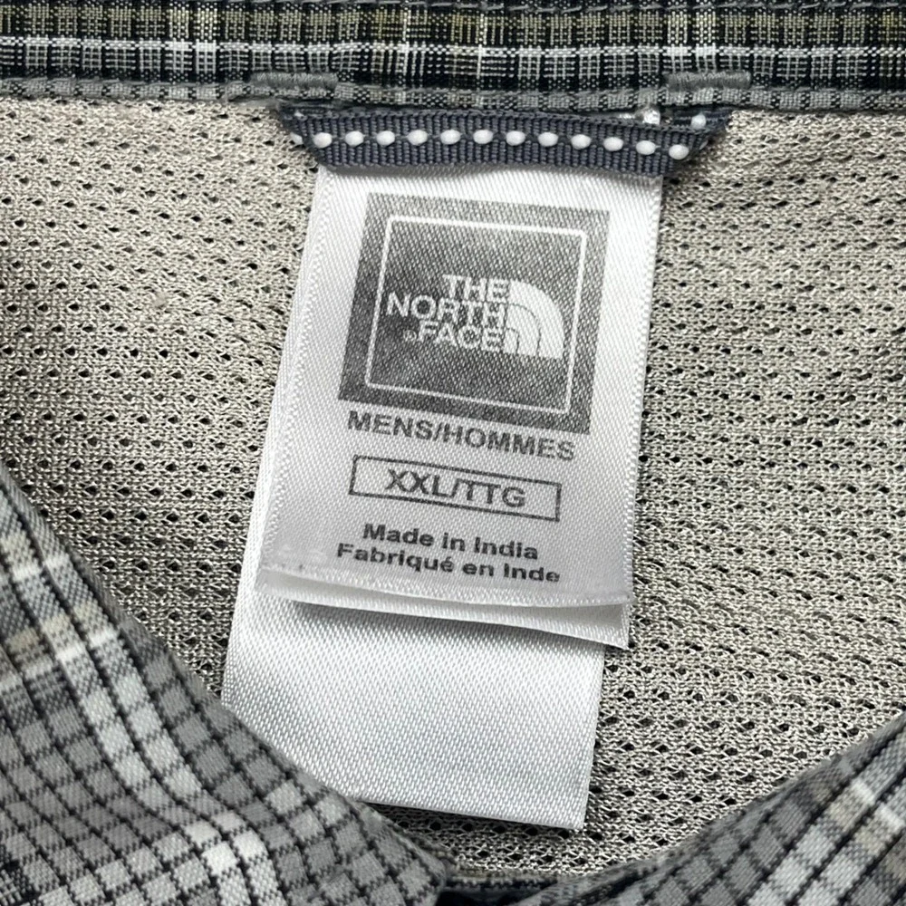 The North Face Button Up Shirt Mens Plaid Hiking Gorpcore XXL‎